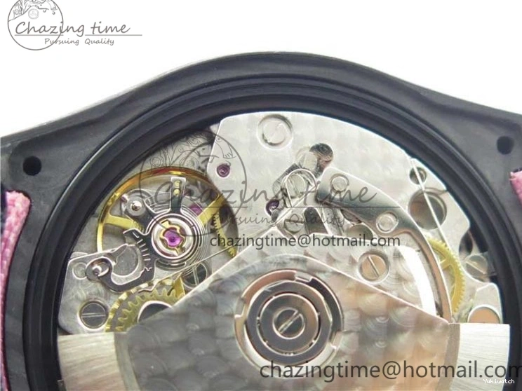 Green Dial Daytona Edition Carbon Strap WWF A7750 Best Black Nylon Green On V2 DIW 1103